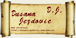 Dušana Jezdović vizit kartica
